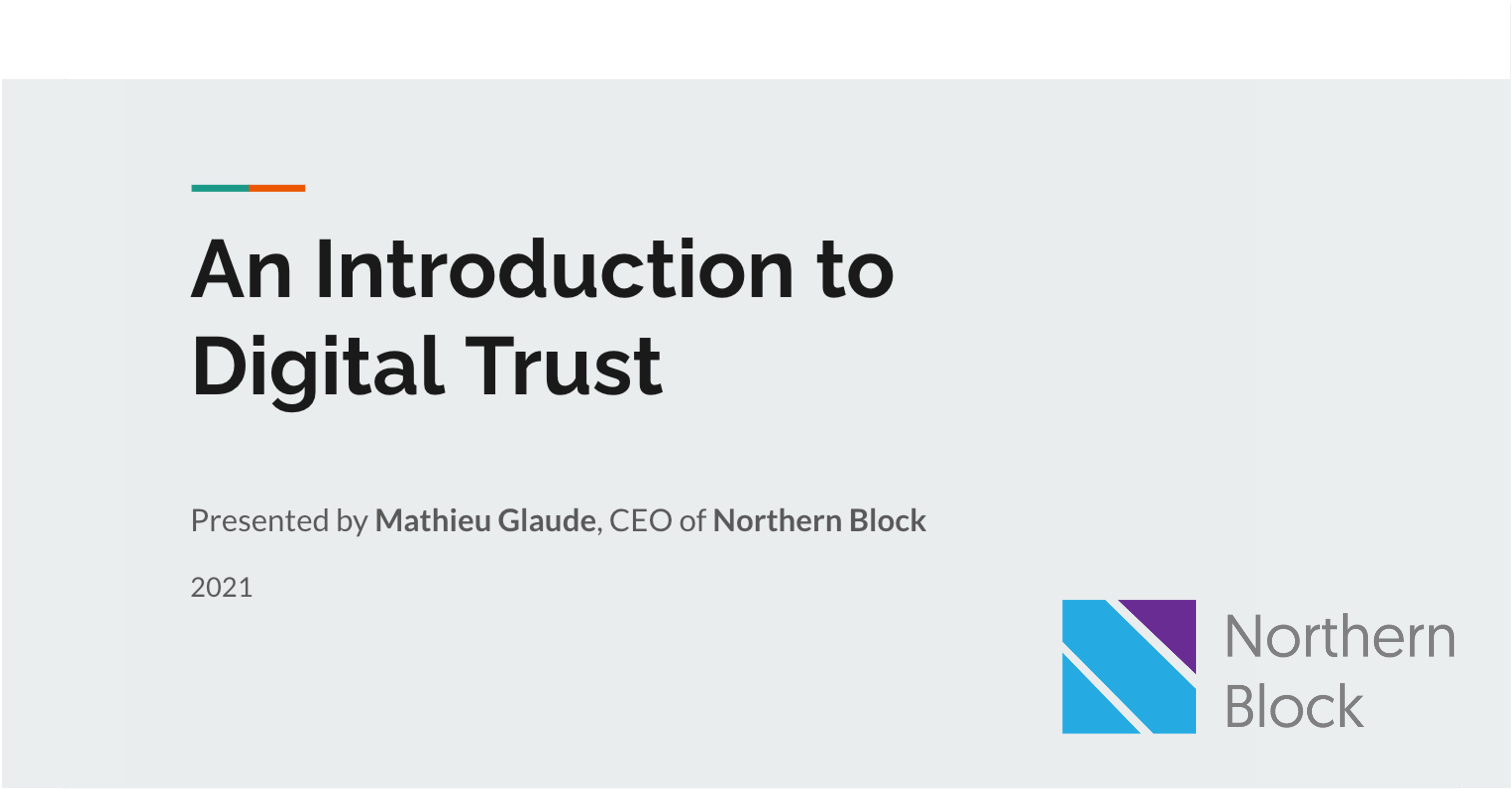 An Introduction to Digital Trust
