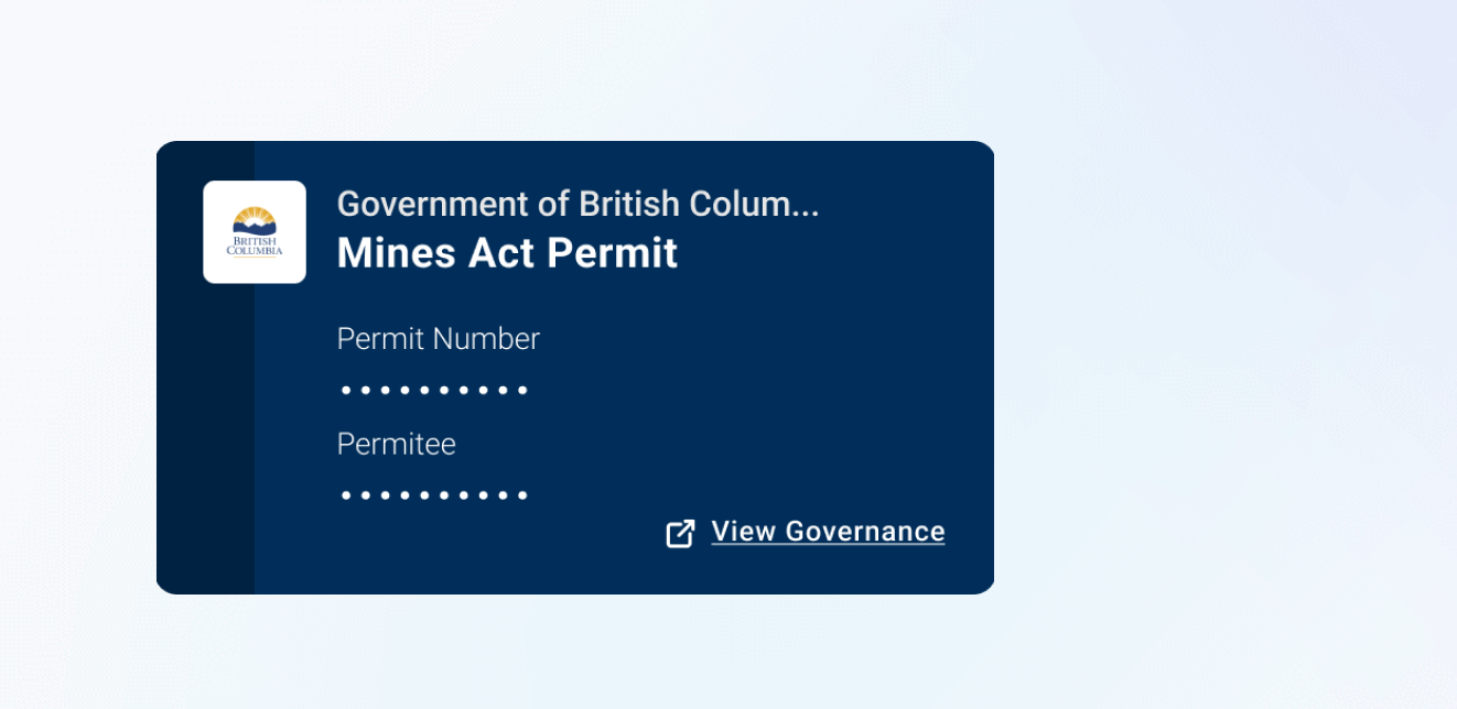 Mines Act Permit Digital Credential is live and can be issued